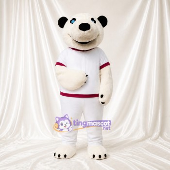 Panda Athlete Mascot Costume Full Body for Adults Sports Events