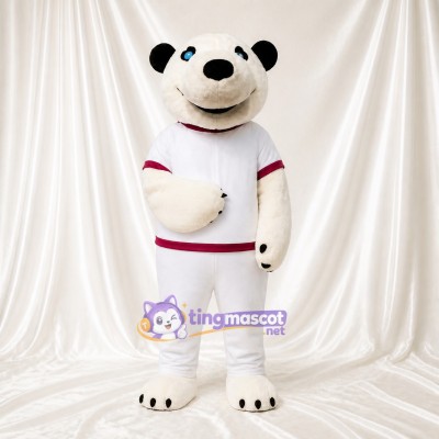 Panda Athlete Mascot Costume Full Body for Adults Sports Events