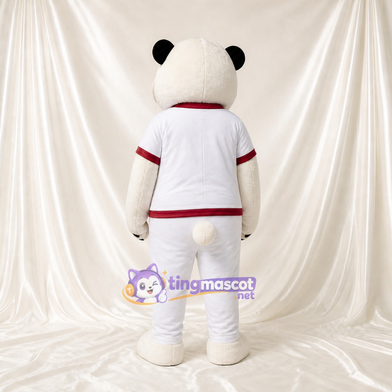 Panda Athlete Mascot Costume Full Body for Adults Sports Events Panda Athlete Mascot Costume Full Body for Adults Sports Events