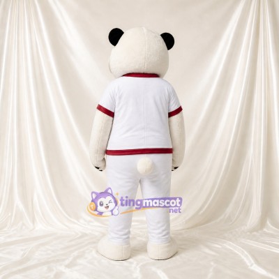 Panda Athlete Mascot Costume Full Body for Adults Sports Events