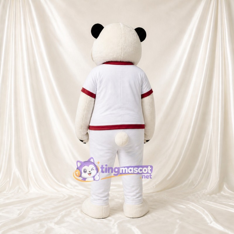 Panda Athlete Mascot Costume Full Body for Adults Sports Events