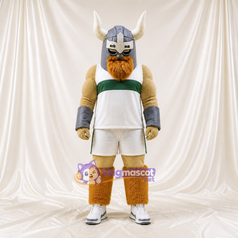 Viking Warrior Mascot Costume Full Body for Adults School Events