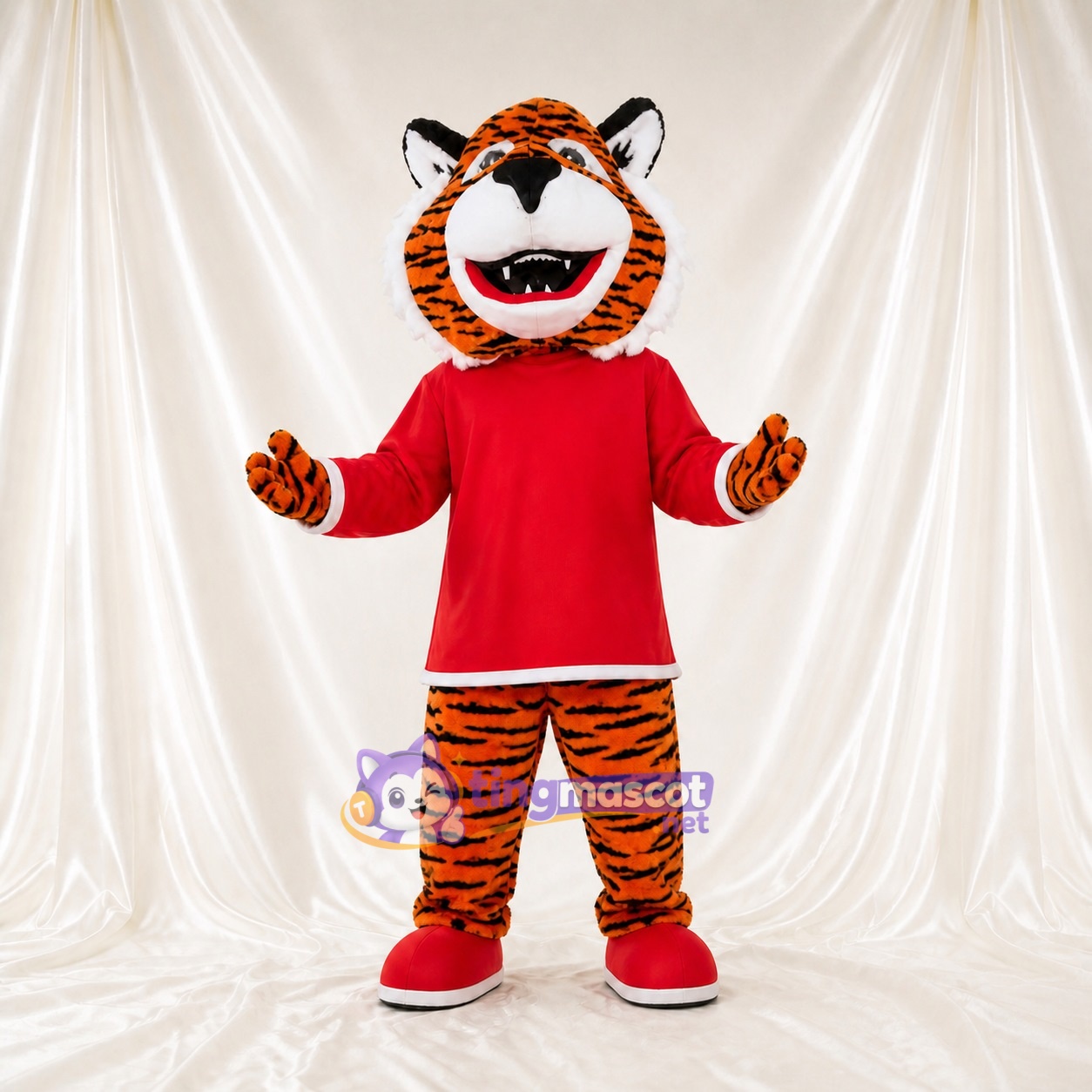 Sports Outfit Tiger Athlete Mascot Costume Full Body for Adults Sports Events Sports Outfit Tiger Athlete Mascot Costume Full Body for Adults Sports Events