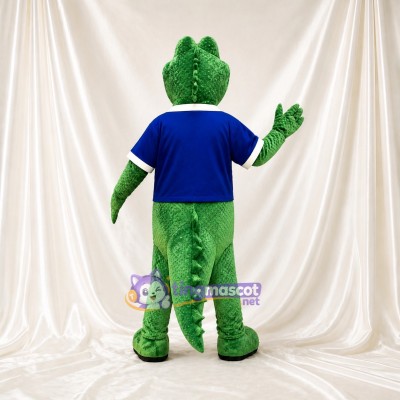 Green Crocodile Mascot Costume Full Body for Adults School Events
