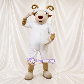 Ram Mascot Costume Full Body for Adults School Events