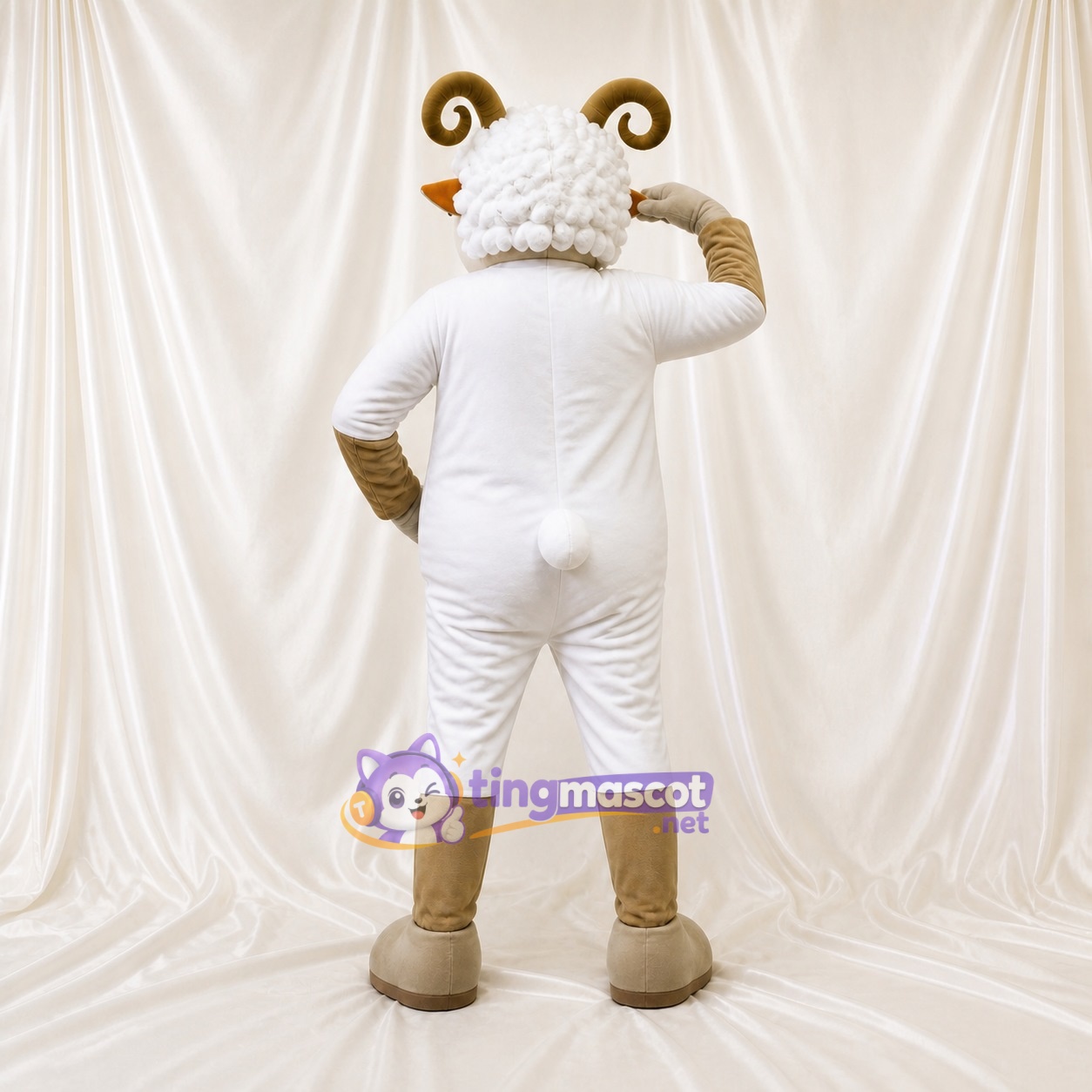 Bélier Costume de mascotte intégral pour adultes Événements scolaires Bélier Costume de mascotte intégral pour adultes Événements scolaires