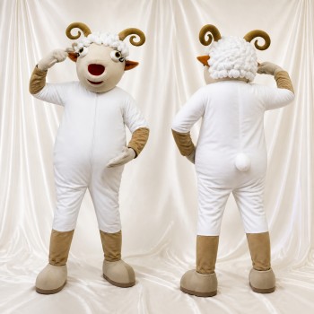 Ram Mascot Costume Full Body for Adults School Events