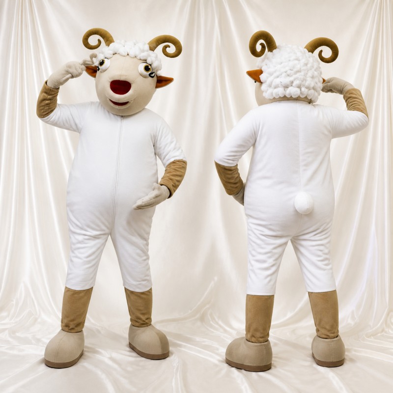Ram Mascot Costume Full Body for Adults School Events