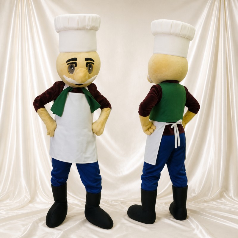 Chef Mascot Costume Full Body for Adults School Events