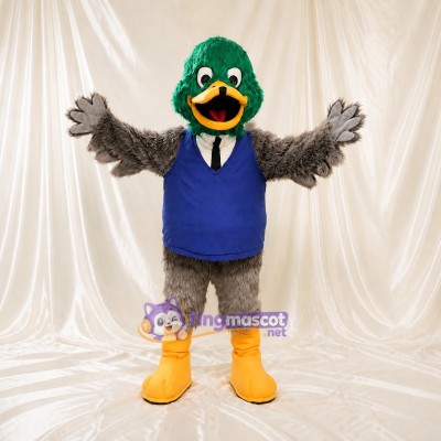 Canard Gris Costume de mascotte intégral pour adultes Événements scolaires