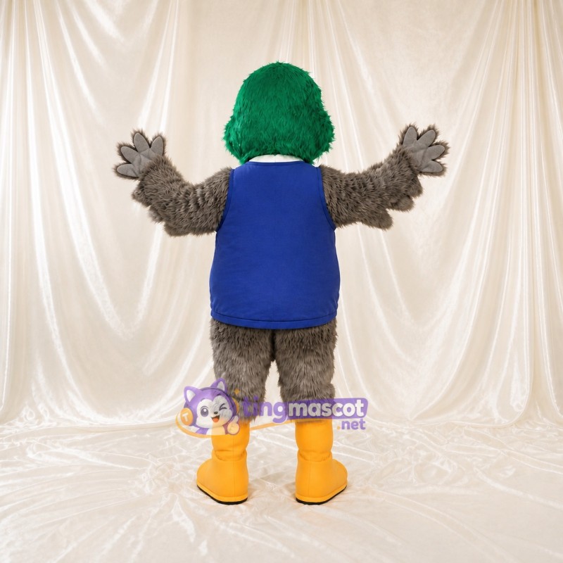 Canard Gris Costume de mascotte intégral pour adultes Événements scolaires