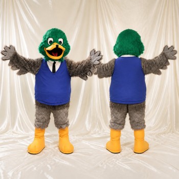 Canard Gris Costume de mascotte intégral pour adultes Événements scolaires