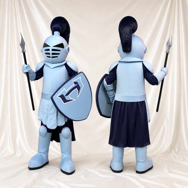 Knight Mascot Costume Full Body for Adults School Events