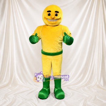 Smiley Hero Mascot Costume Full Body for Adults School Events