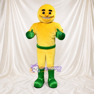 Smiley Hero Mascot Costume Full Body for Adults School Events