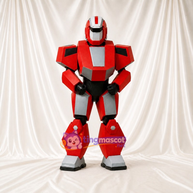 Armored Robot Mascot Costume Full Body for Adults School Events