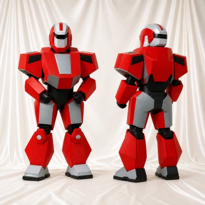 Armored Robot Mascot Costume Full Body for Adults School Events
