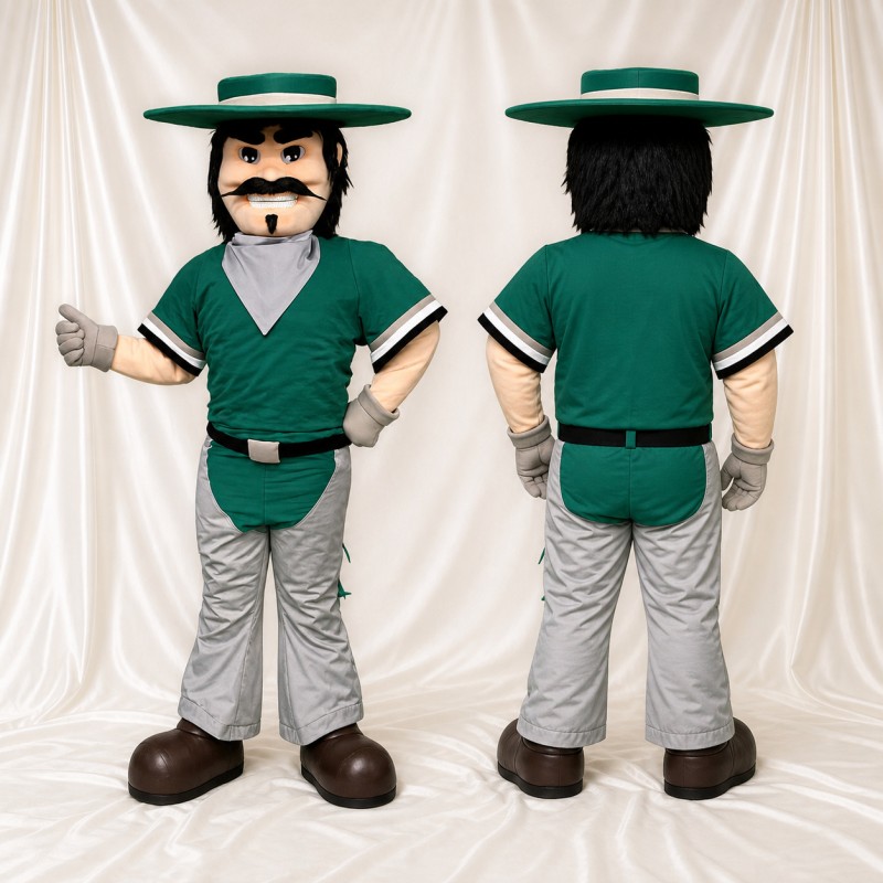 Rancher Mascot Costume Full Body for Adults School Events