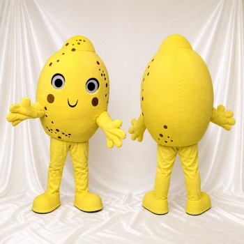 Citron Costume de mascotte intégral pour adultes Salons professionnels