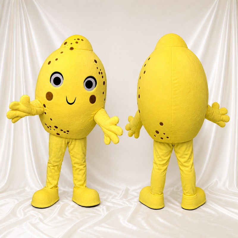 Lemon Mascot Costume Full Body for Adults Trade Shows