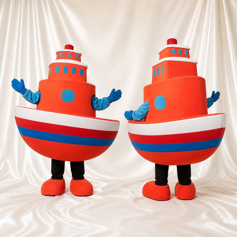Remorqueur Costume de mascotte intégral pour adultes Salons professionnels