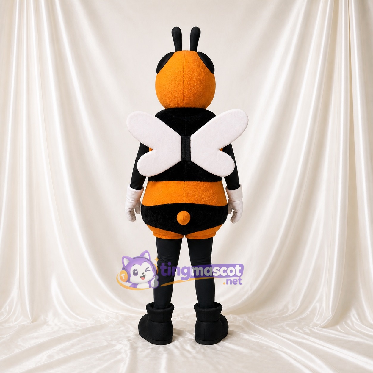 Abeille au visage de dessin animé Costume de mascotte intégral pour adultes Événements scolaires Abeille au visage de dessin animé Costume de mascotte intégral pour adultes Événements scolaires