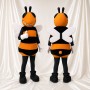 Abeille au visage de dessin animé Costume de mascotte intégral pour adultes Événements scolaires