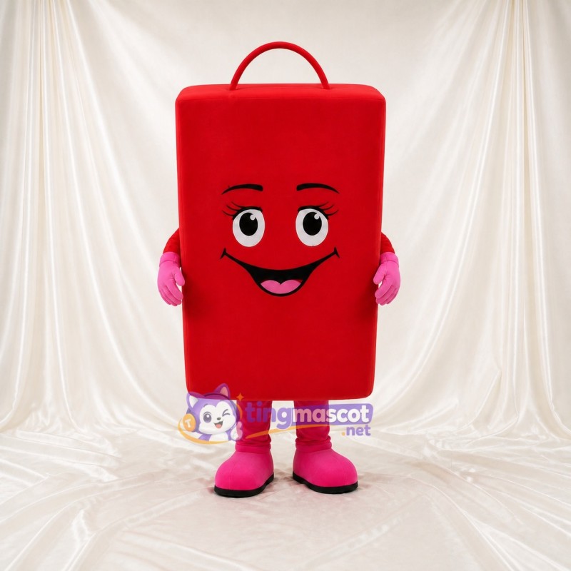 Suitcase Mascot Costume Full Body for Adults Trade Shows