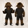 Bison brun athlète Costume de mascotte intégral pour adultes Événements sportifs