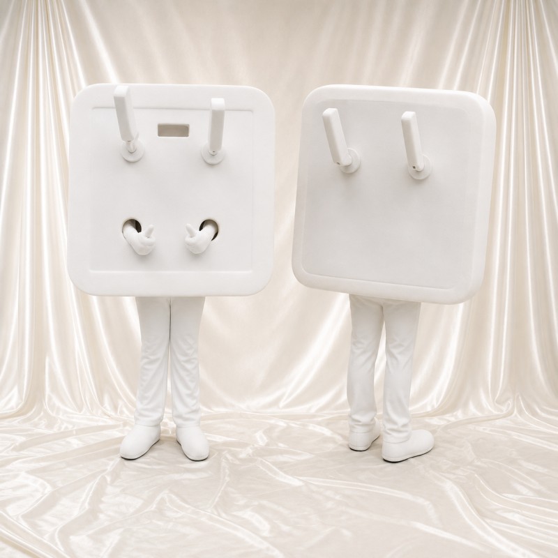 Electrical Outlet Mascot Costume Full Body for Adults Trade Shows