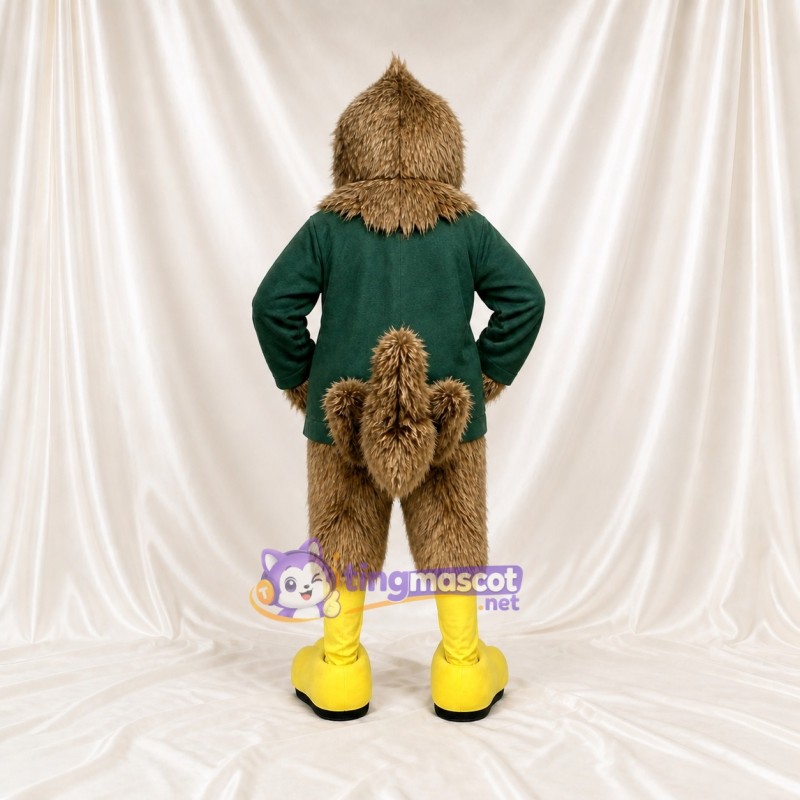 Brown Eagle Athlete Mascot Costume Full Body for Adults Sports Events