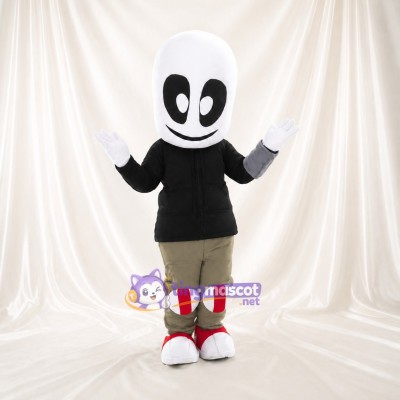 Smiling Mask Character Mascot Costume Full Body for Adults Events