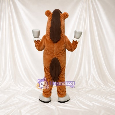 Horse Server Mascot Costume Full Body for Adults School Events