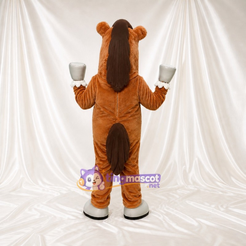 Horse Server Mascot Costume Full Body for Adults School Events