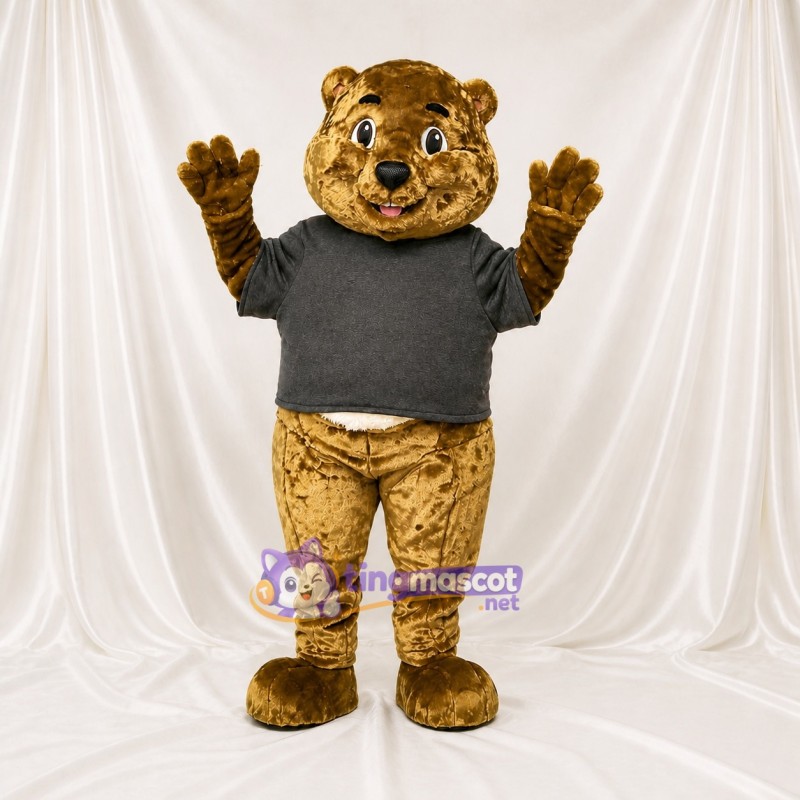 Costume de mascotte ours intégral pour adultes – événements scolaires
