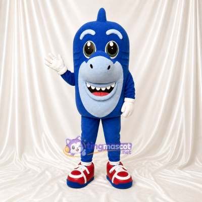 Shark Mascot Costume Full Body for Adults School Events