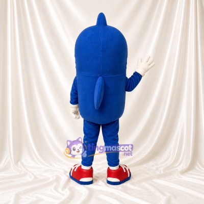 Shark Mascot Costume Full Body for Adults School Events
