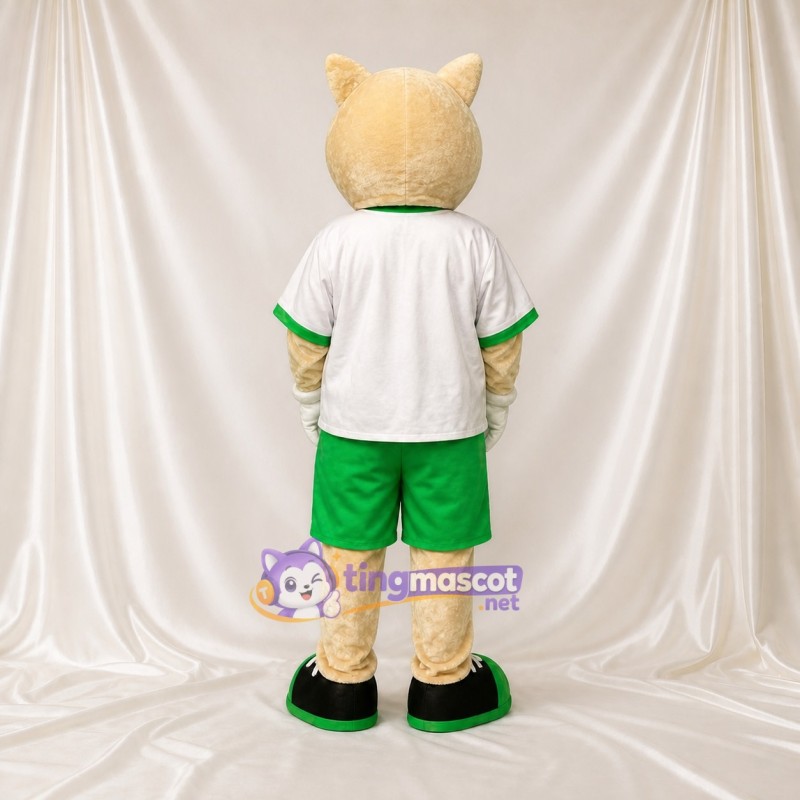 Chat athlète fauve Costume de mascotte intégral pour adultes Événements sportifs