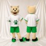 Chat athlète fauve Costume de mascotte intégral pour adultes Événements sportifs