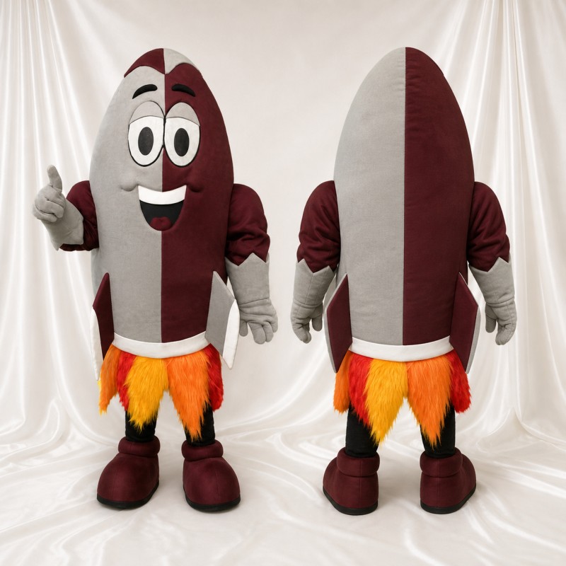 Rocket Mascot Costume Full Body for Adults Trade Shows