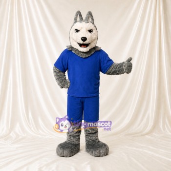 Sports Outfit Wolf Athlete Mascot Costume Full Body for Adults Sports Events