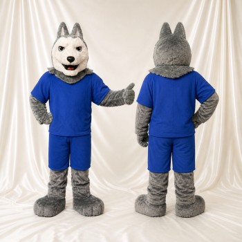 Sports Outfit Wolf Athlete Mascot Costume Full Body for Adults Sports Events