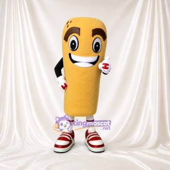 Pomme de terre brun doré Costume de mascotte intégral pour adultes Événements gastronomiques