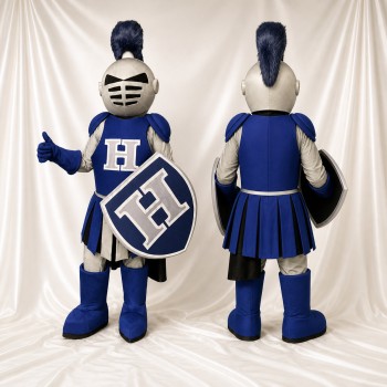 Chevalier détaillé à thème Costume de mascotte intégral pour adultes Événements scolaires