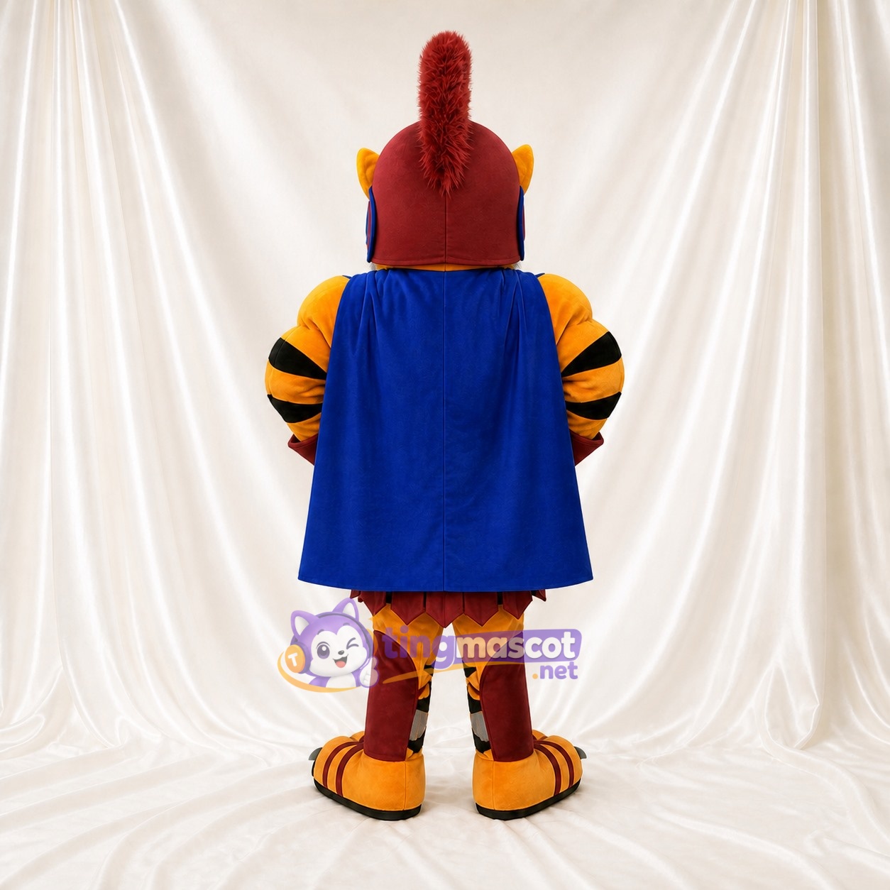 Tiger Gladiator Mascot Costume Full Body for Adults School Events Tiger Gladiator Mascot Costume Full Body for Adults School Events