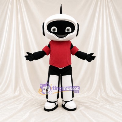 White Robot Mascot Costume Full Body for Adults School Events
