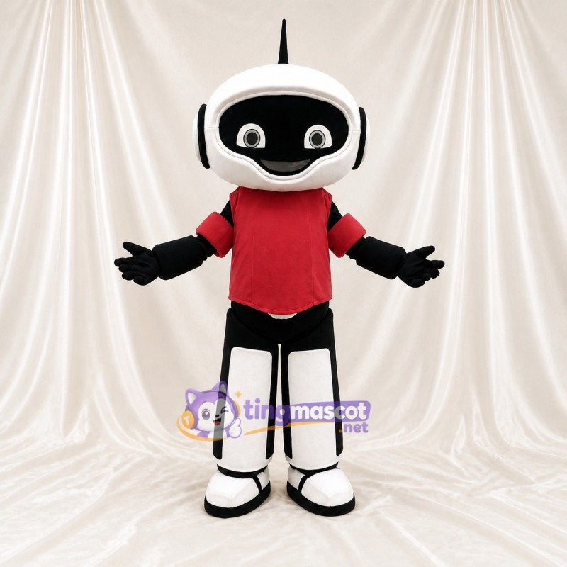 White Robot Mascot Costume Full Body for Adults School Events