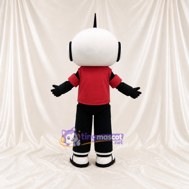 White Robot Mascot Costume Full Body for Adults School Events