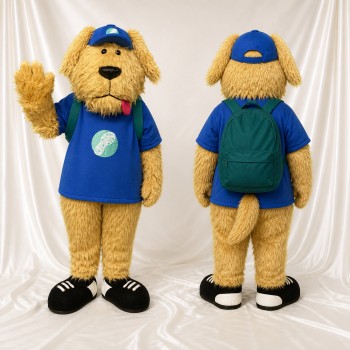 Dog Student Mascot Costume Full Body for Adults School Events