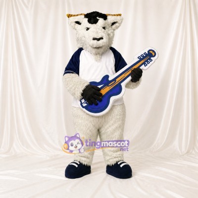 Goat Musician Mascot Costume Full Body for Adults School Events